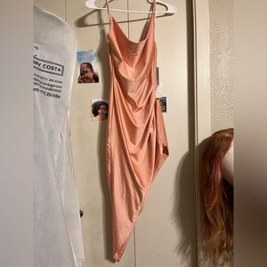 Pink Silk Dress